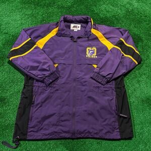 Vintage 90s Minnesota Vikings Cris Carter Pro Star Jacket Size L Windbreaker NFL